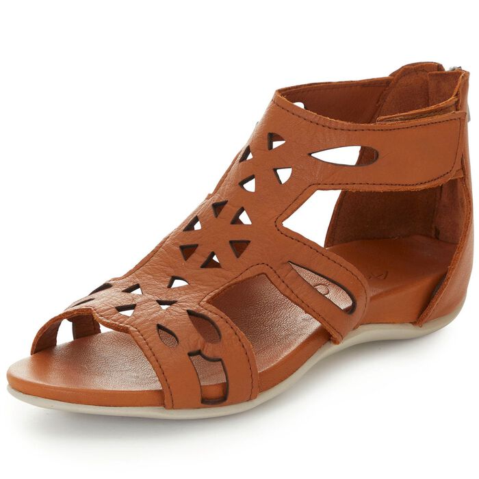 Andrea Conti, modische Damen-Sandalen, aus Leder 