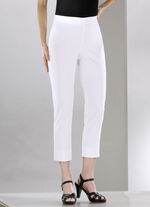 Soft-Stretch-Hose in 7/8-L&auml;nge WEISS