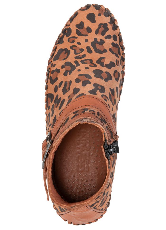 Gemini, trendige Damen-Boots, Weite G, mit herausnehmbarem Fu&szlig;bett BRAUN