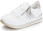 Remonte Sneaker im modischen Dessin WEISS-ROSEGOLD