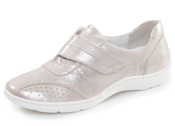 Waldl&auml;ufer, bequeme Damen-Slipper, Weite H, mit herausnehmbarem Fu&szlig;bett 