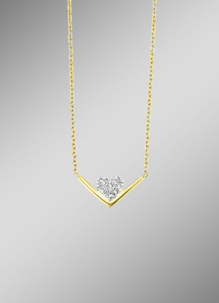 Herzige Halskette mit Brillanten
