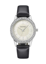 Quartz-Damenuhr mit 3 wechselbaren Lünetten 