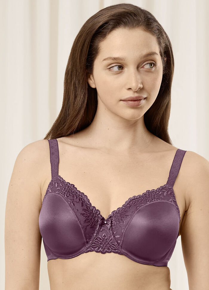  Triumph-Ladyform Soft-Minimizer-Bügel-BH AUBERGINE