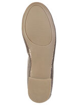 ELENA EDEN, schicke Damen-Ballerinas, Weite G, mit herausnehmbarem Fußbett ANTIKGOLD