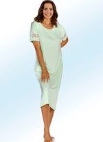 Nachthemd mit Biesen und &uuml;berschnittener Schulter 