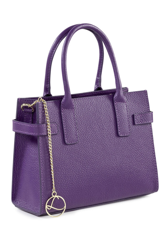 Laurina Tasche aus genarbtem Kalb-Nappaleder LILA