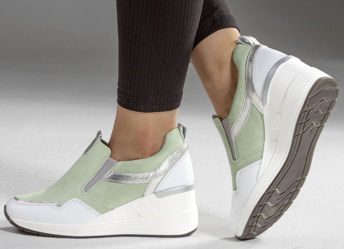 ELENA EDEN Slipper mit herausnehmbarem Fußbett MINT