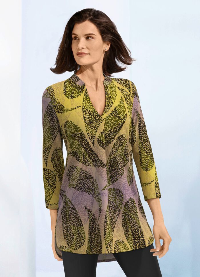 Longshirt mit Zierfalte im Vorderteil 