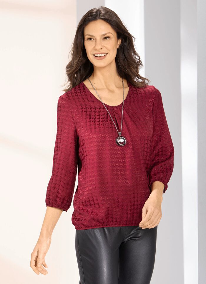 Tunika aus Glanz-Jaquard 