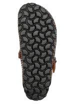 ELENA EDEN, klassische Damen-Clogs, Weite H, mit verstellbarer Spange SCHWARZ-MULTICOLOR