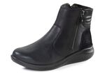 Gef&uuml;tterte Damen-Boots, Winterschuhe, Weite K, mit Lammfell SCHWARZ