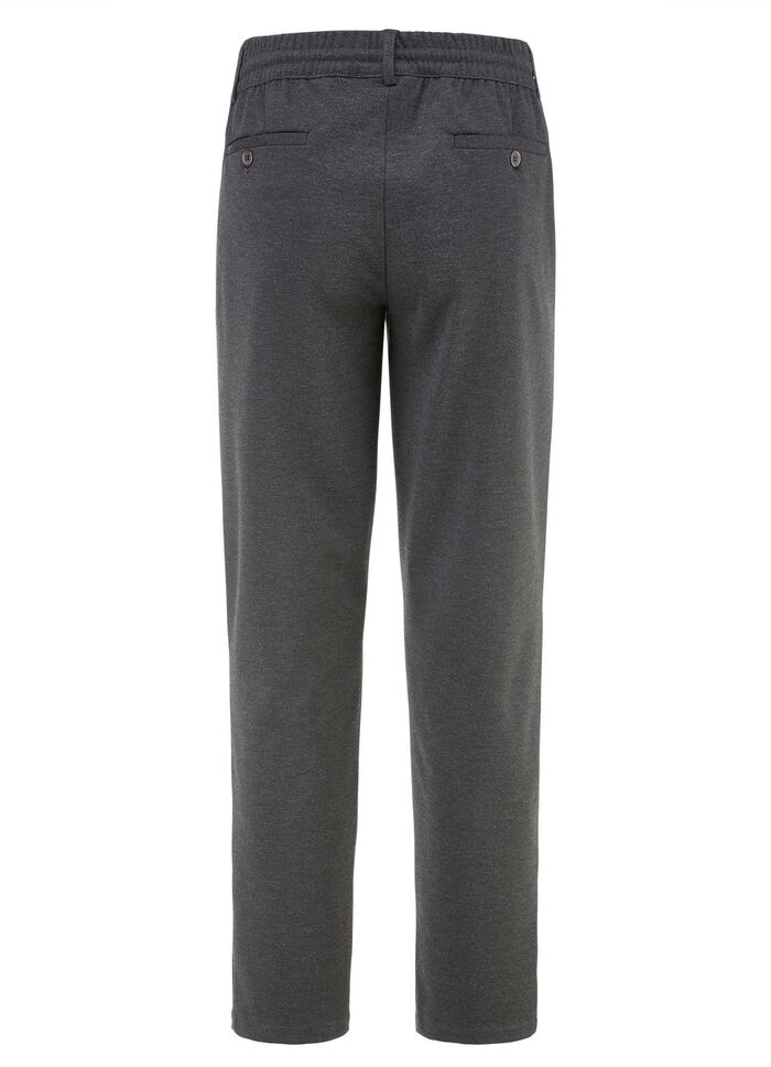 Schlupfhose mit Gummibund in 3 Farben ANTHRAZIT MELIERT