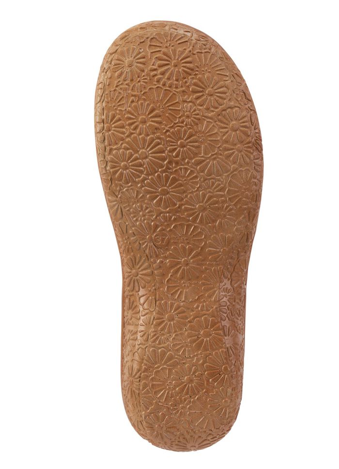 ELENA EDEN, sommerliche Damen-Slipper, Weite G, mit Klettspange WEISS