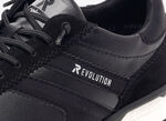Schnür-Sneaker mit herausnehmbarem Textilfußbett SCHWARZ