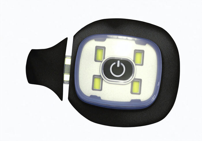 Modische Mütze mit integrierter, herausnehmbarer LED-Lampe ALTROSA