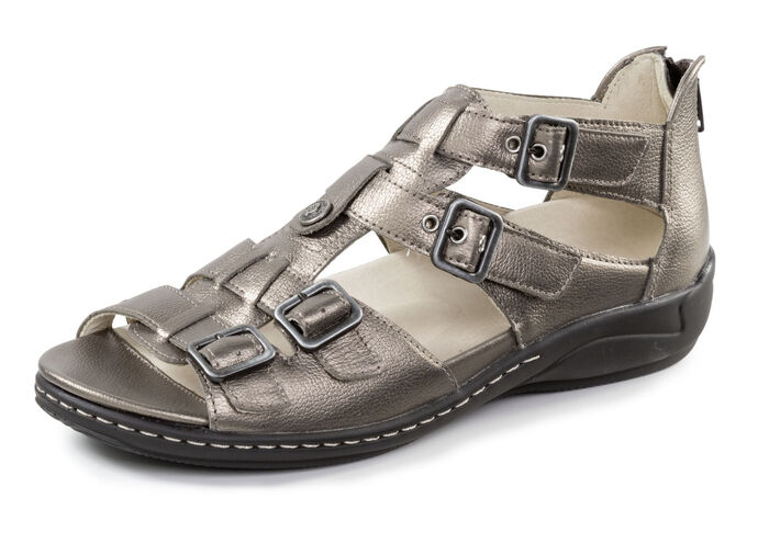 Waldläufer Sandale mit verstellbaren Riemchen ANTIKBRONZE