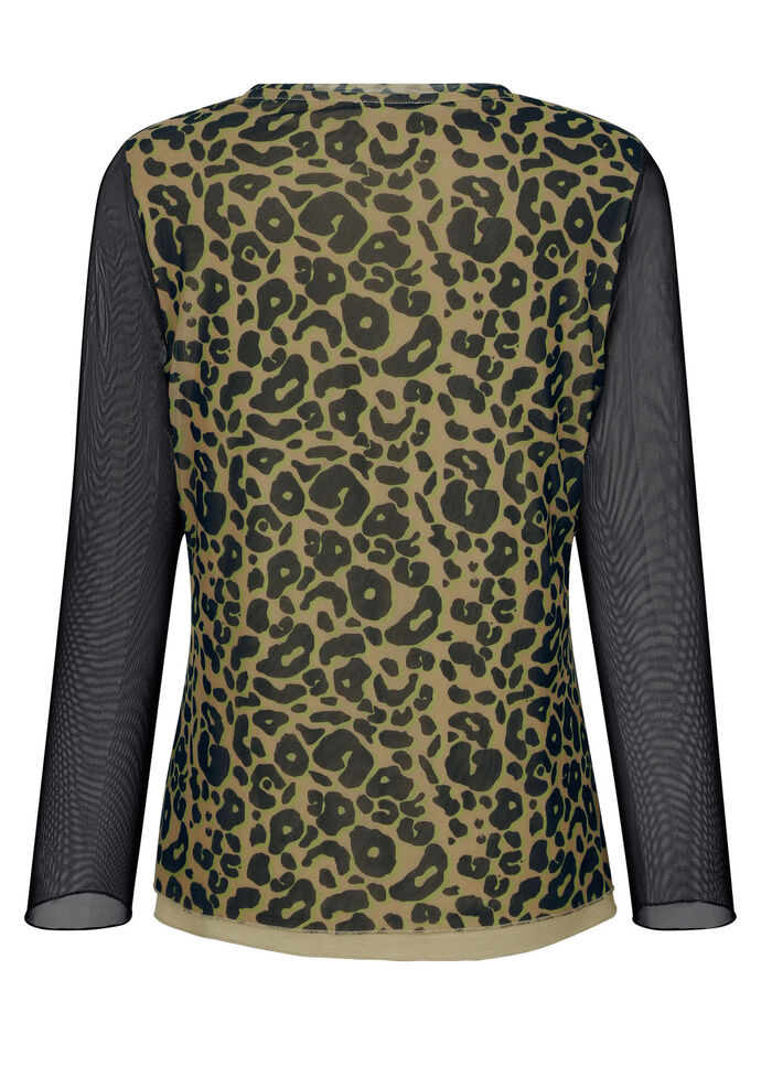 Shirt mit Netz-Jersey 