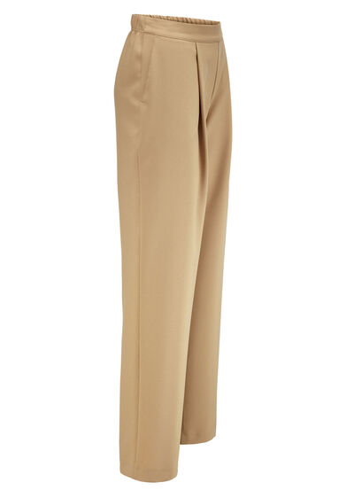 Hose mit Bundfalten in modischer Weite 