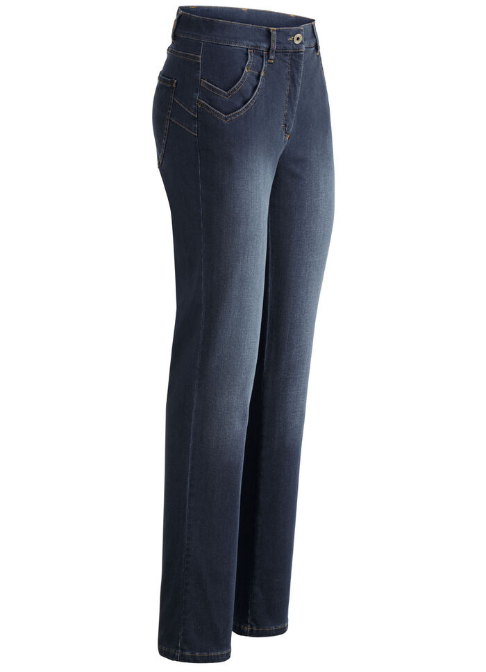 Jeans mit raffinierter Taschenlösung DUNKELBLAU