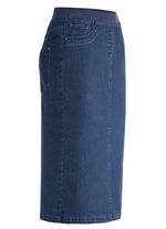 Rock in gerader Schnittf&uuml;hrung JEANSBLAU