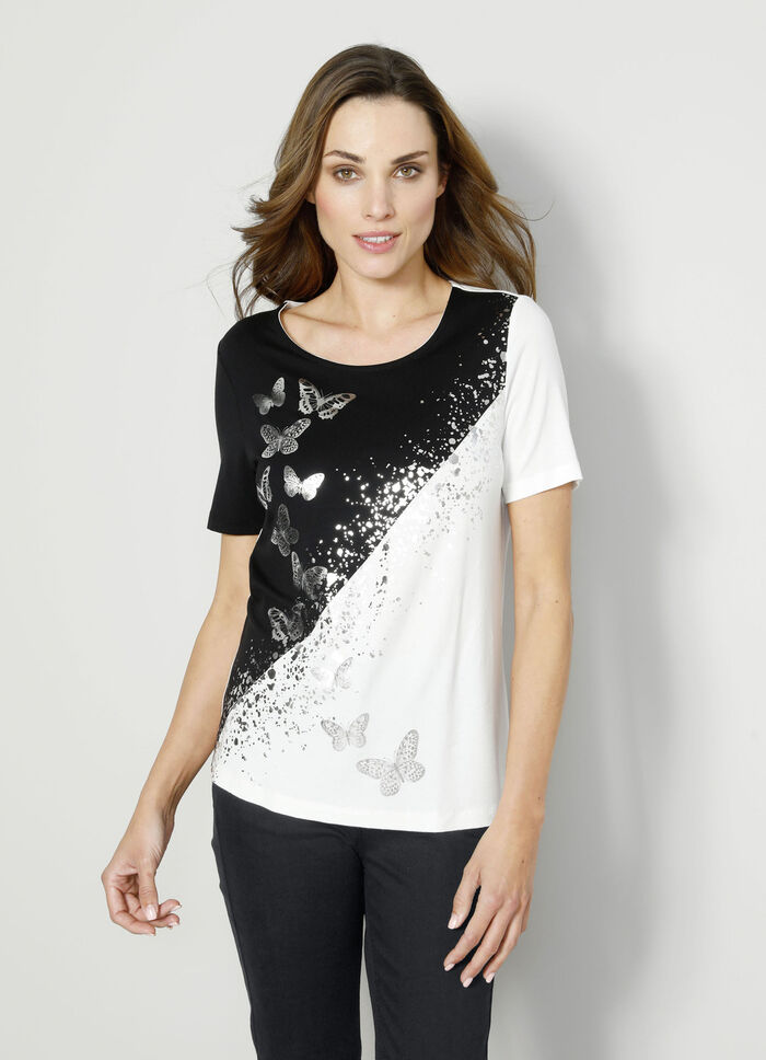 Shirt mit hübschem Schmetterlingsmotiv 