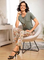 Hose mit farbbrillantem Druck 