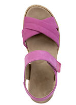 ELENA EDEN Sandale aus Nubuk- oder Veloursleder PINK