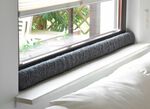 Schurwoll-Zugluftstopper f&uuml;r Fenster 