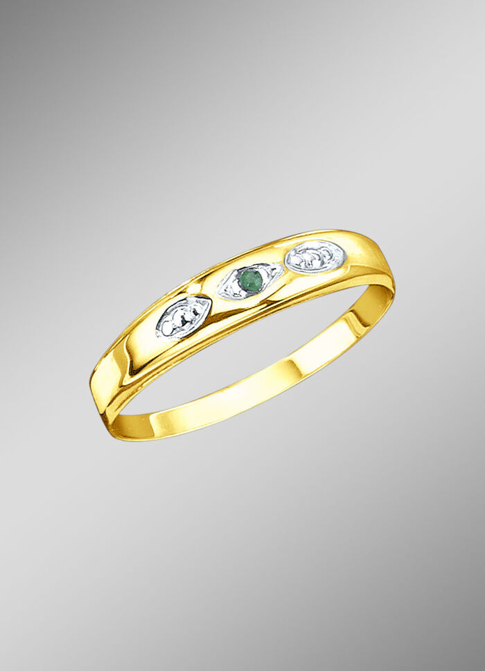 Damenring mit Smaragd 