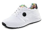 Rieker, stylische Damen-Sneaker, Weite H, mit herausnehmbarem Fu&szlig;bett WEISS-SCHWARZ