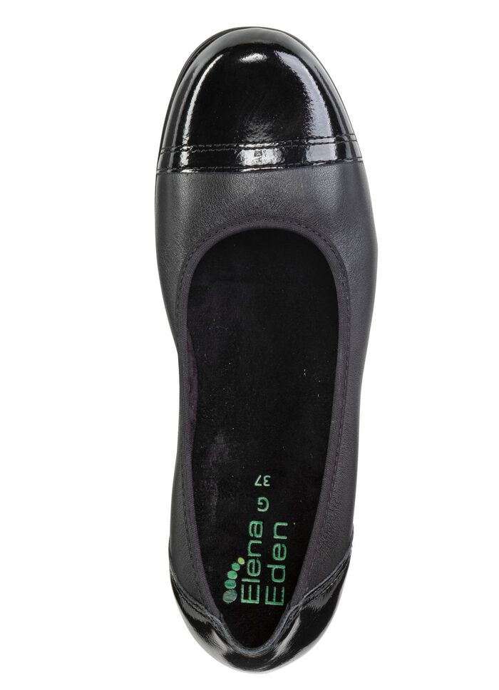 ELENA EDEN, klassische Damen-Ballerinas, Weite G, mit herausnehmbarem Fu&szlig;bett 