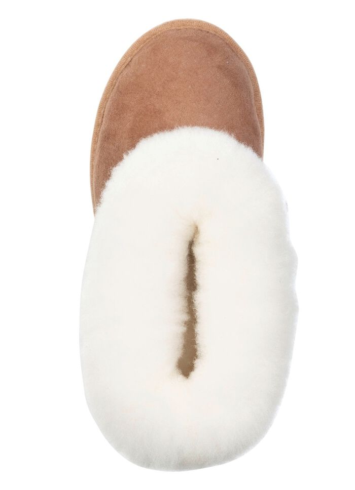 ELENA EDEN, warme Damen-Hausschuhe, Weite G, mit Lammfell 