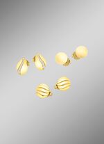 Schmuckset, 3-teilig, aus 3 Paar Ohrsteckern 