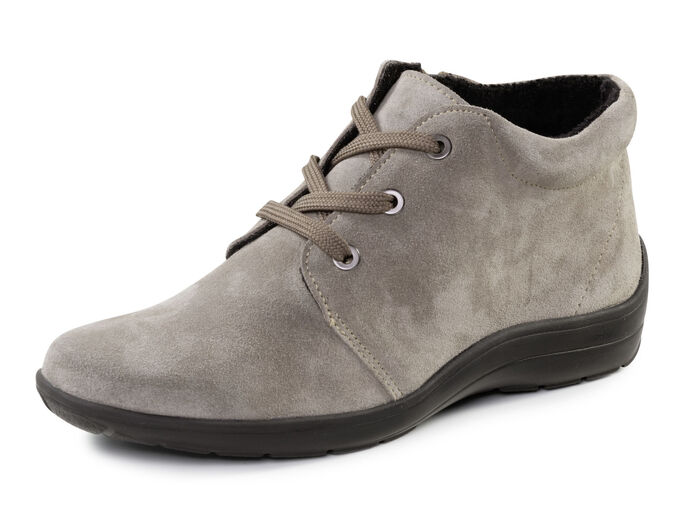 ELENA EDEN, bequeme Damen-Boots, Weite H, mit herausnehmbarem Fußbett GRAU