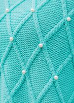 Pullover mit Perlenzier MINT