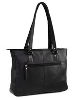 Laurina, Tasche, Damen, mit zwei Umh&auml;ngeriemen SCHWARZ