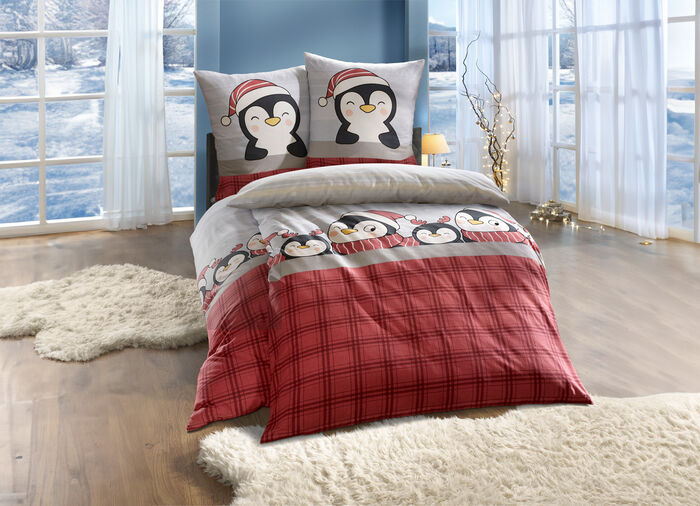 Feinbiber Bettw&auml;sche-Garnitur 