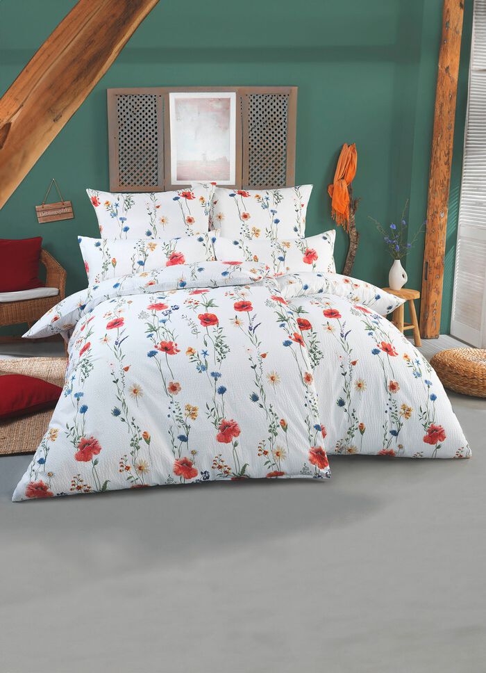 Beidseitig bedruckte Bettw&auml;sche-Garnitur 