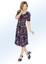 Kleid mit Inkjet-Druck 