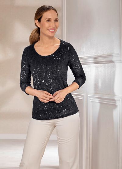 Funkelnde Shirt-Tunika  