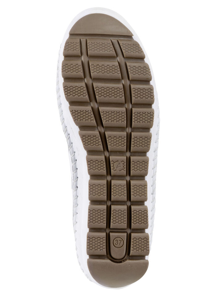 ELENA EDEN, sommerliche Damen-Slipper, Weite G, mit herausnehmbarem Fußbett WEISS