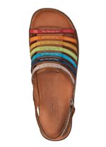 Gemini Sandale aus Rind-Nappaleder BRAUN-MULTICOLOR