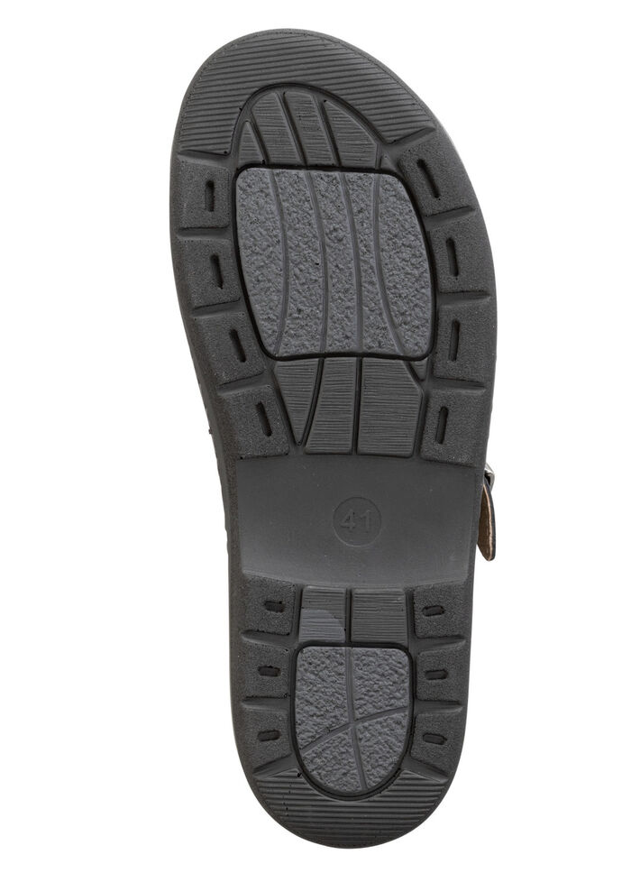 GINO GALANTE Clog aus genarbtem Nappaleder SCHWARZ