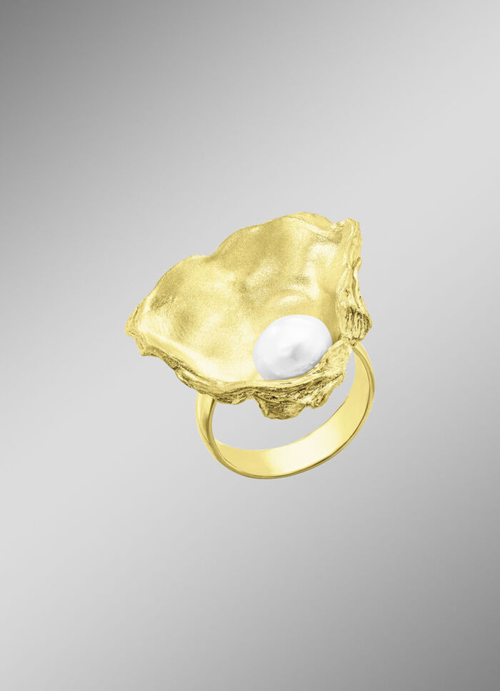 Damenring mit Süßwasser-Zuchtperle 