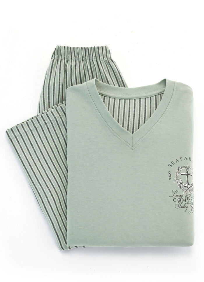 Zweierpack Schlafanzüge mit V-Ausschnitt 