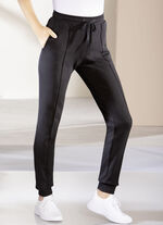 Freizeithose mit Biesennaht SCHWARZ