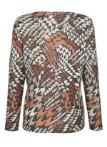 Pullover in grafischem Dessin 