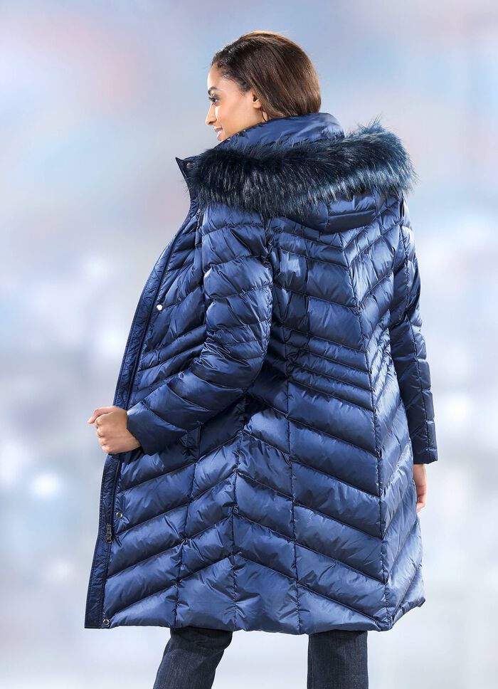 Daunenmantel mit 2-Wege-Rei&szlig;verschluss 