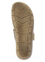 Gemini, bequeme Damen-Pantoletten, Weite G, mit Klettverschluss ALTGOLD